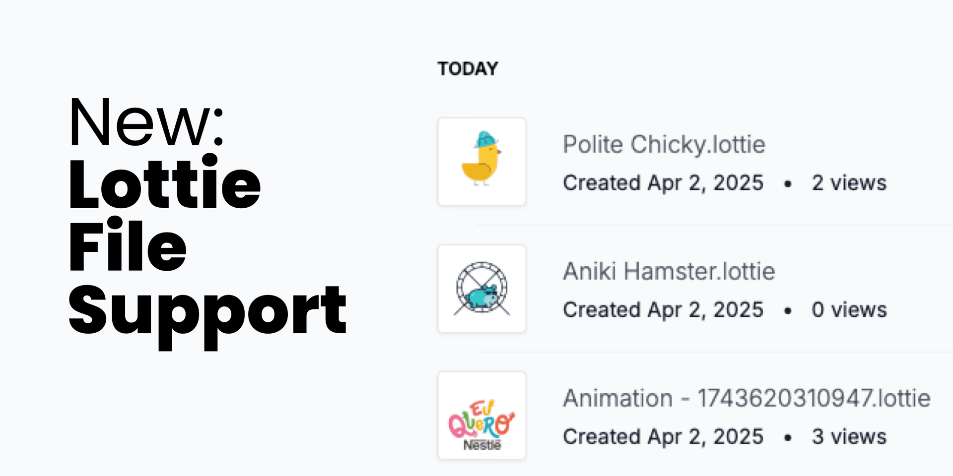 Smmall Cloud Now Supports Lottie Files